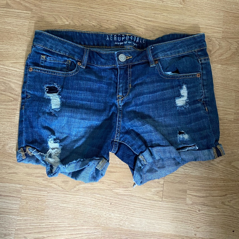 Aeropostale distress denim shorts